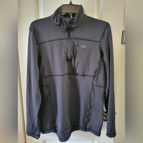 Outdoor Research Men's Vigor Fleece Quarter Zip Black Size Medium - Picture 2 of 10